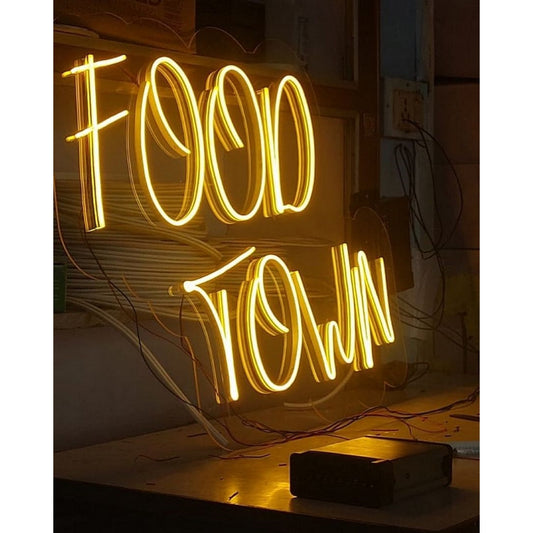 Food Town Led Sign Business Neon Sign