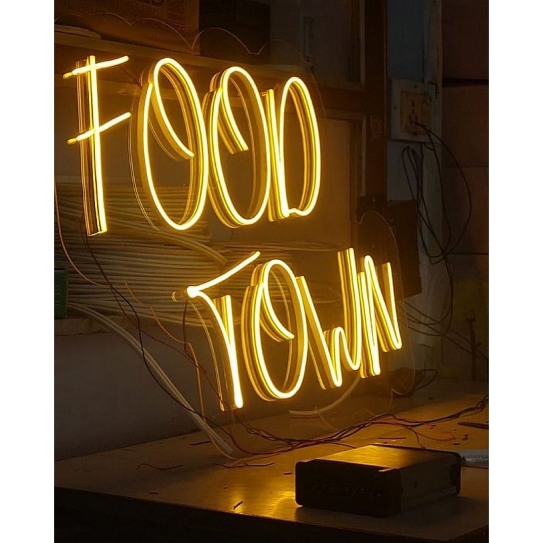 Food Town Led Sign Business Neon Sign - Shineneon