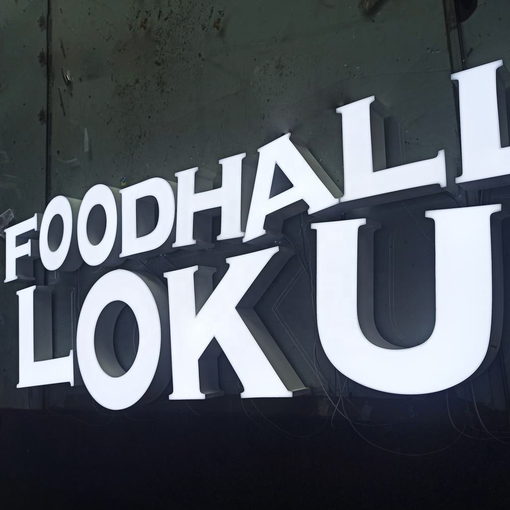 Foodhali Loku 3D Backlit Channel Letters Led Light Sign - Shineneon
