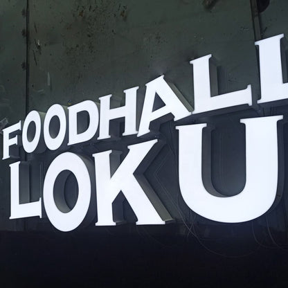 Foodhali Loku 3D Backlit Channel Letters Led Light Sign - Shineneon