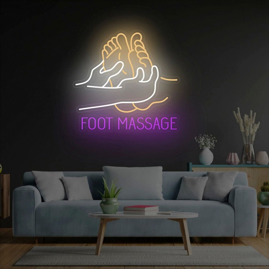 Foot Massage Led Sign Business Neon Sign - Shineneon