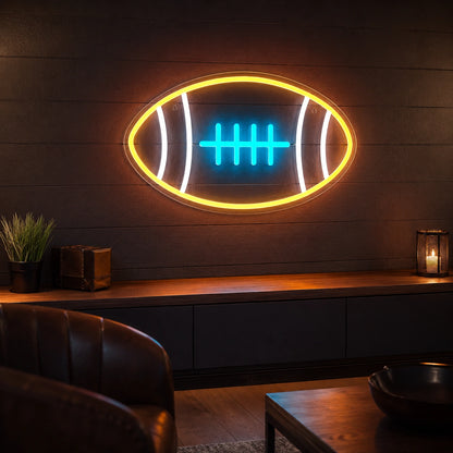 Football Ball LED Neon Sign real lifestyle scene