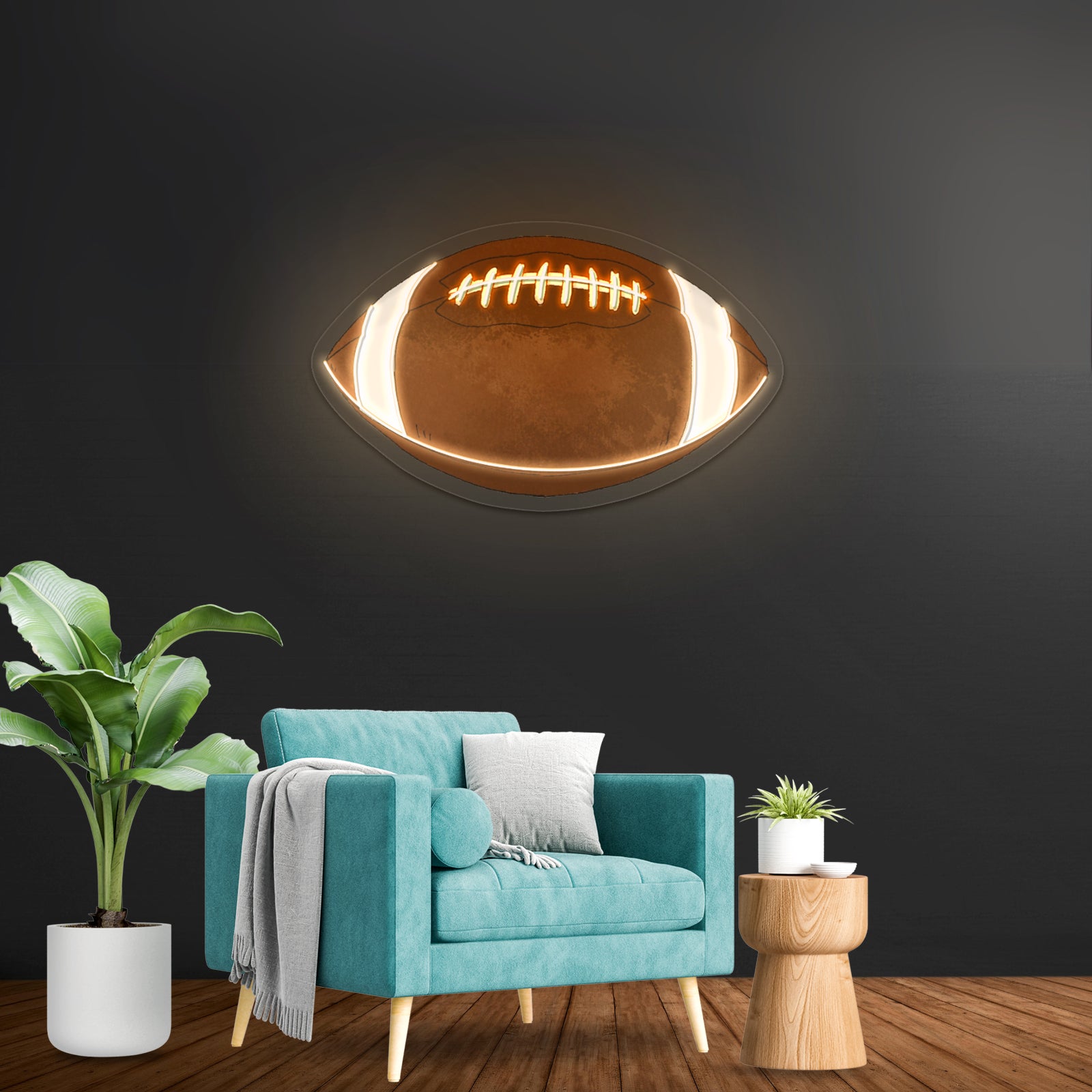 Football Fall Neon Signs For Sports Kids Room Decor