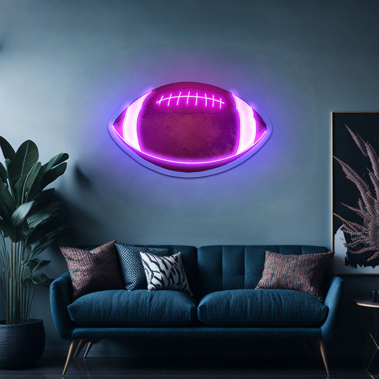 Football Fall Neon Signs For Sports Kids Room Decor