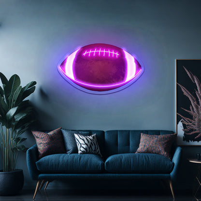 Football Fall Neon Signs For Sports Kids Room Decor