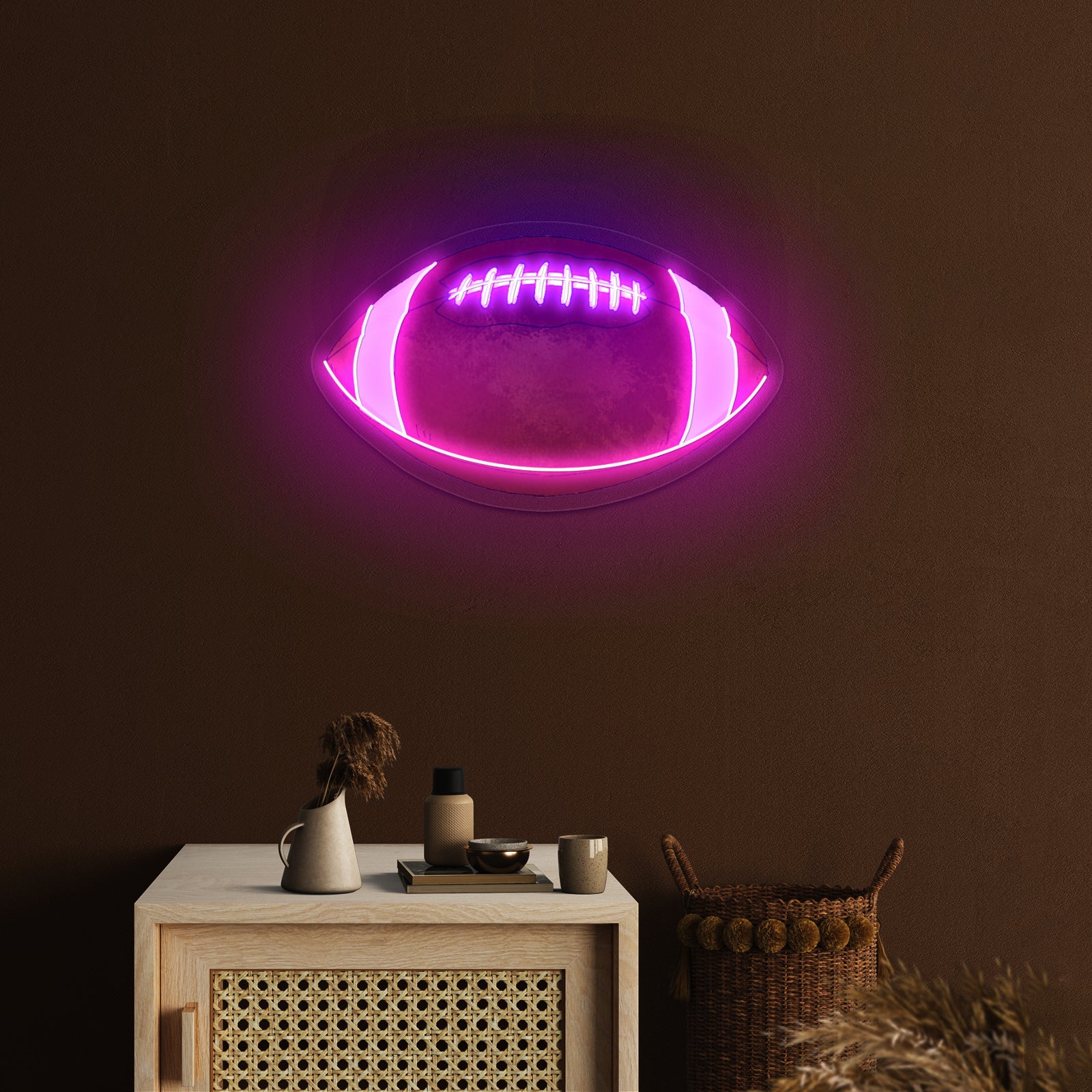 Football Fall Neon Signs For Sports Kids Room Decor