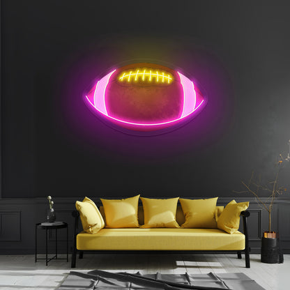 Football Fall Neon Signs For Sports Kids Room Decor