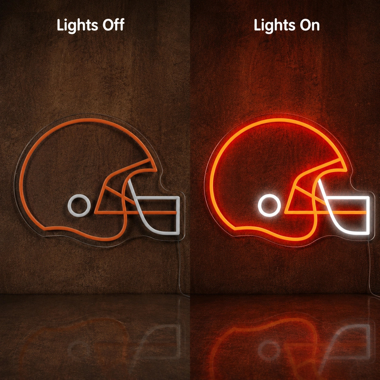 Football Helmet LED Neon Sign Man Cave Neon Sign main product image