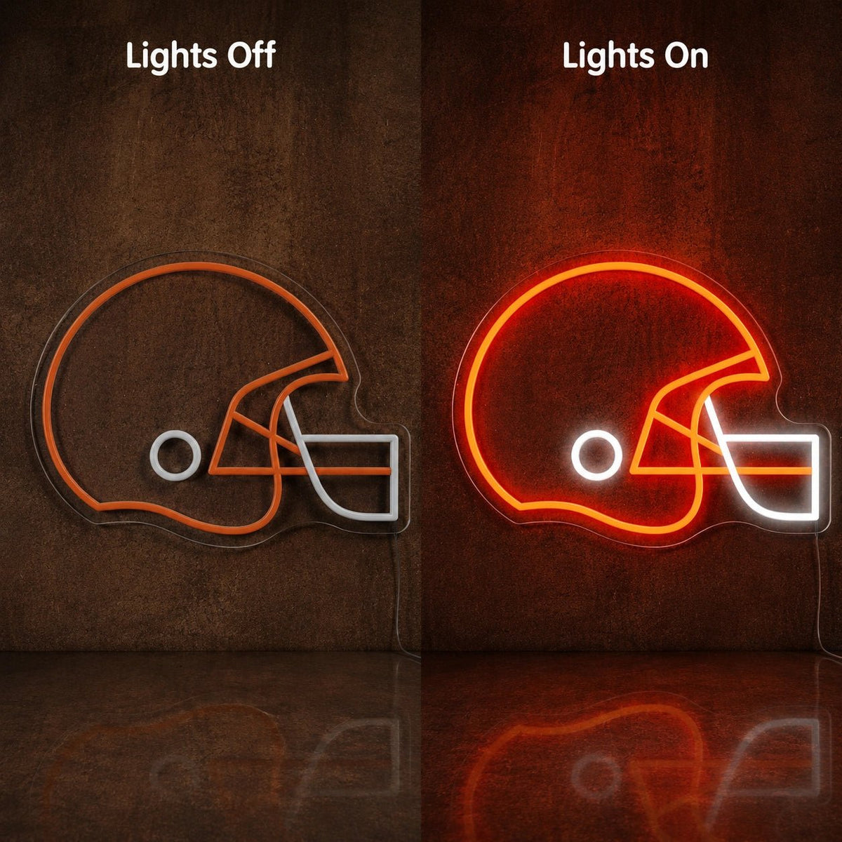 Football Helmet LED Neon Sign Man Cave Neon Sign - Shineneon