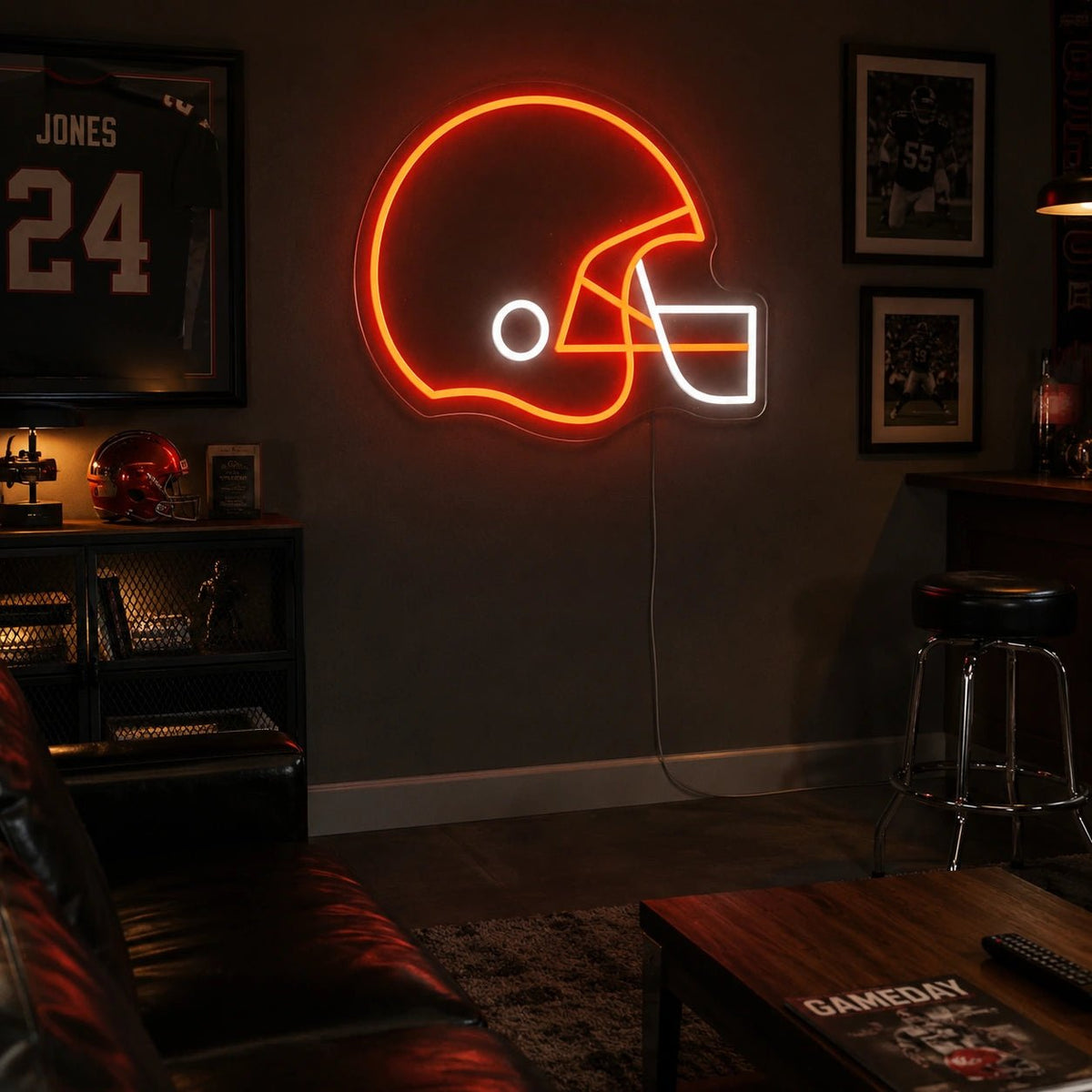 Football Helmet LED Neon Sign Man Cave Neon Sign - Shineneon