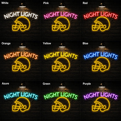 Football Helmet Night Lights LED Neon Sign - Shineneon