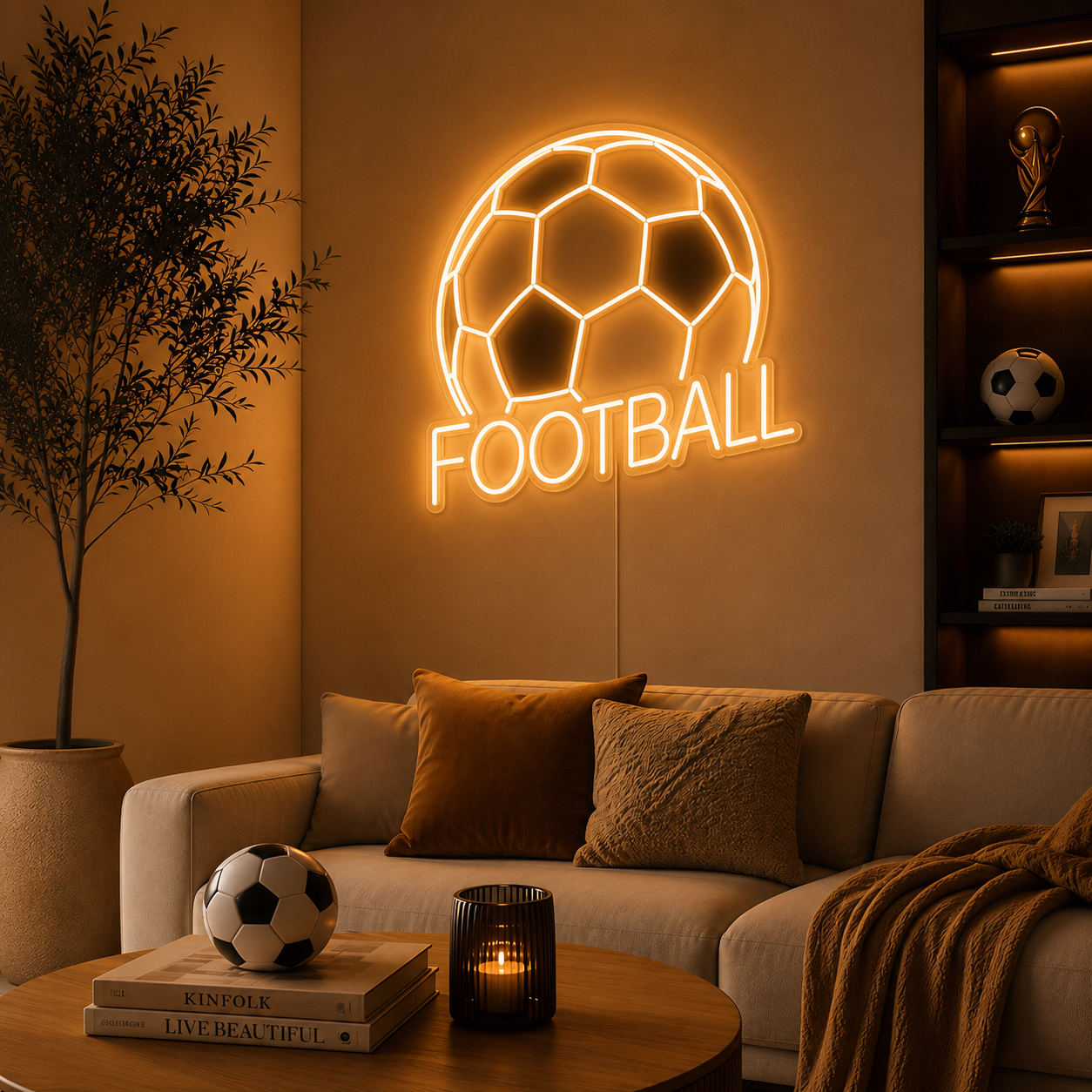Football Home Decor LED Neon Sign main product image
