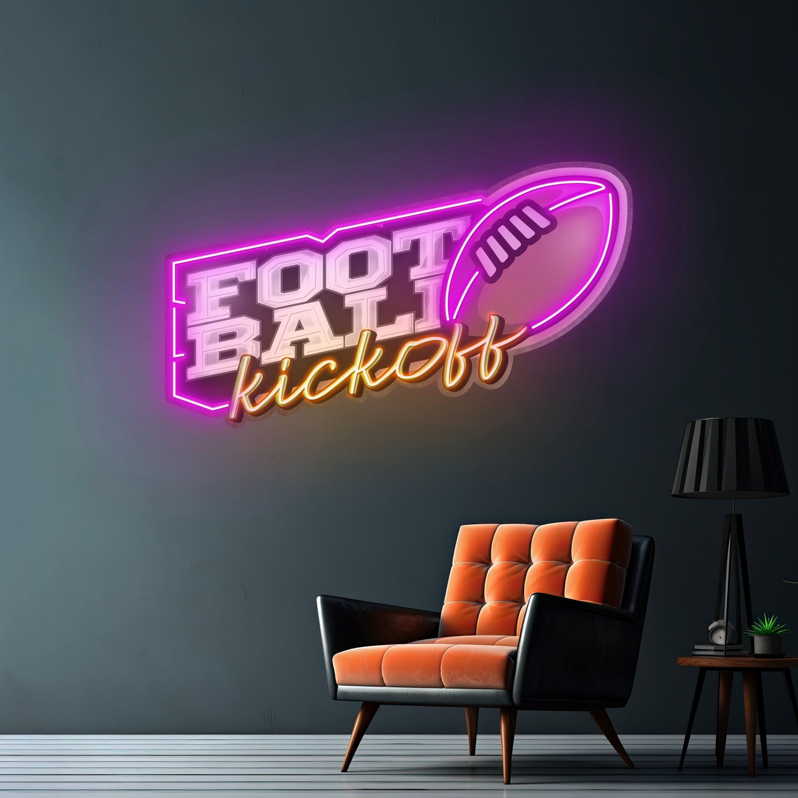 Football Kickoff Custom Led Signs Artwork For Sale - Shineneon