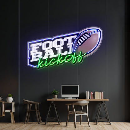 Football Kickoff Custom Led Signs Artwork For Sale - Shineneon