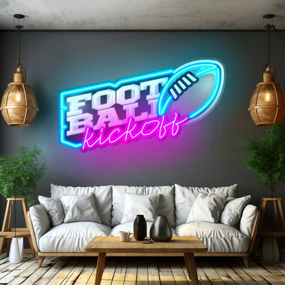 Football Kickoff Custom Led Signs Artwork For Sale - Shineneon
