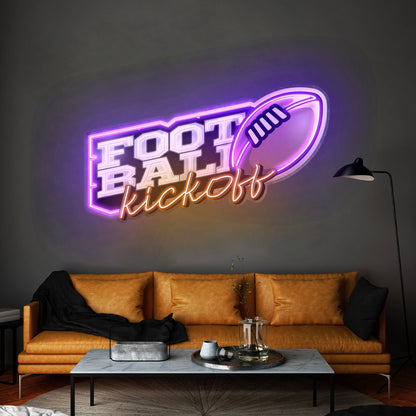 Football Kickoff Custom Led Signs Artwork For Sale - Shineneon