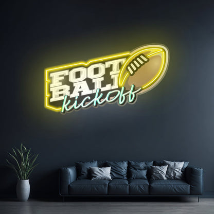 Football Kickoff Custom Led Signs Artwork For Sale - Shineneon
