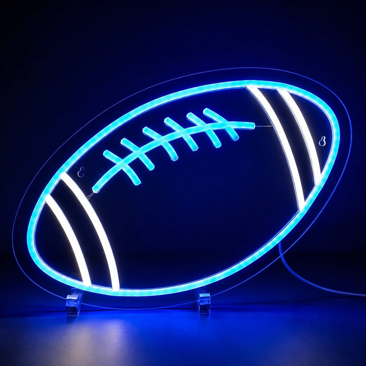 Football Laces Silhouette LED Neon Sign - Shineneon
