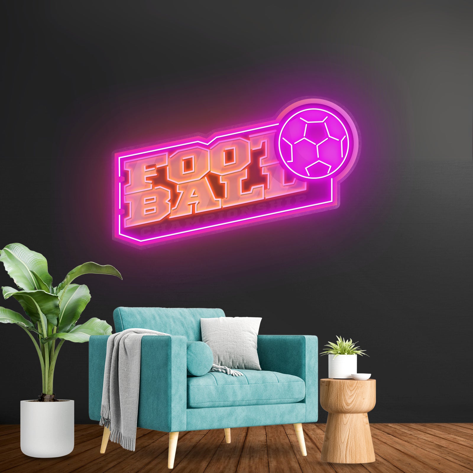 Football Led Neon Sign Light Custom Led Signs
