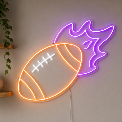 Football Player Fan Wall Decor LED Neon Sign main product image