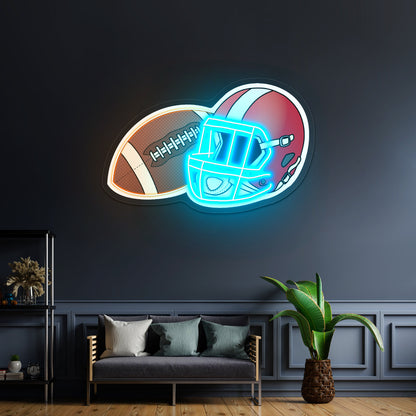 Football Sports Neon Signs For Wall Decor
