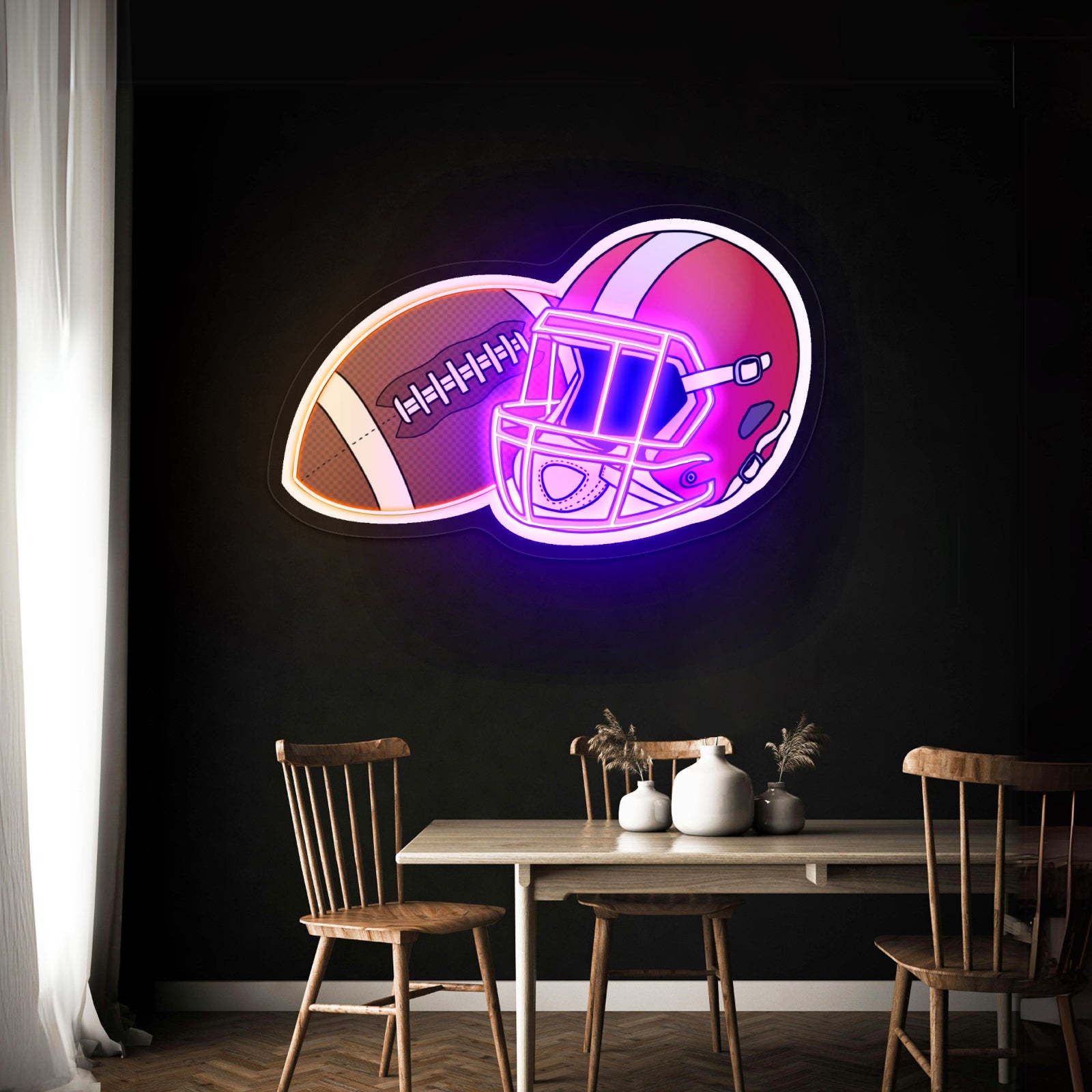 Football Sports Neon Signs For Wall Decor