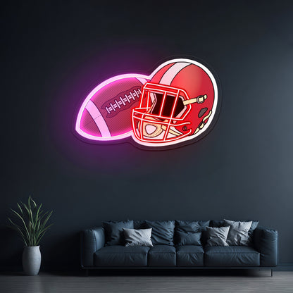 Football Sports Neon Signs For Wall Decor