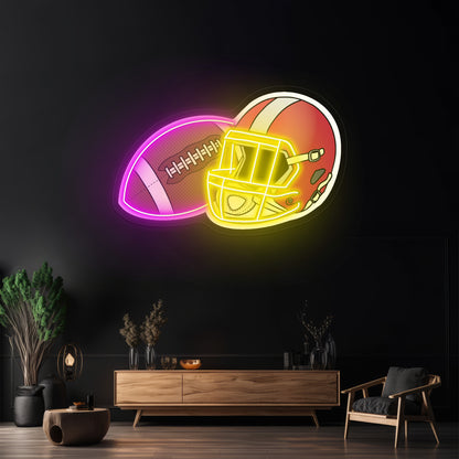 Football Sports Neon Signs For Wall Decor