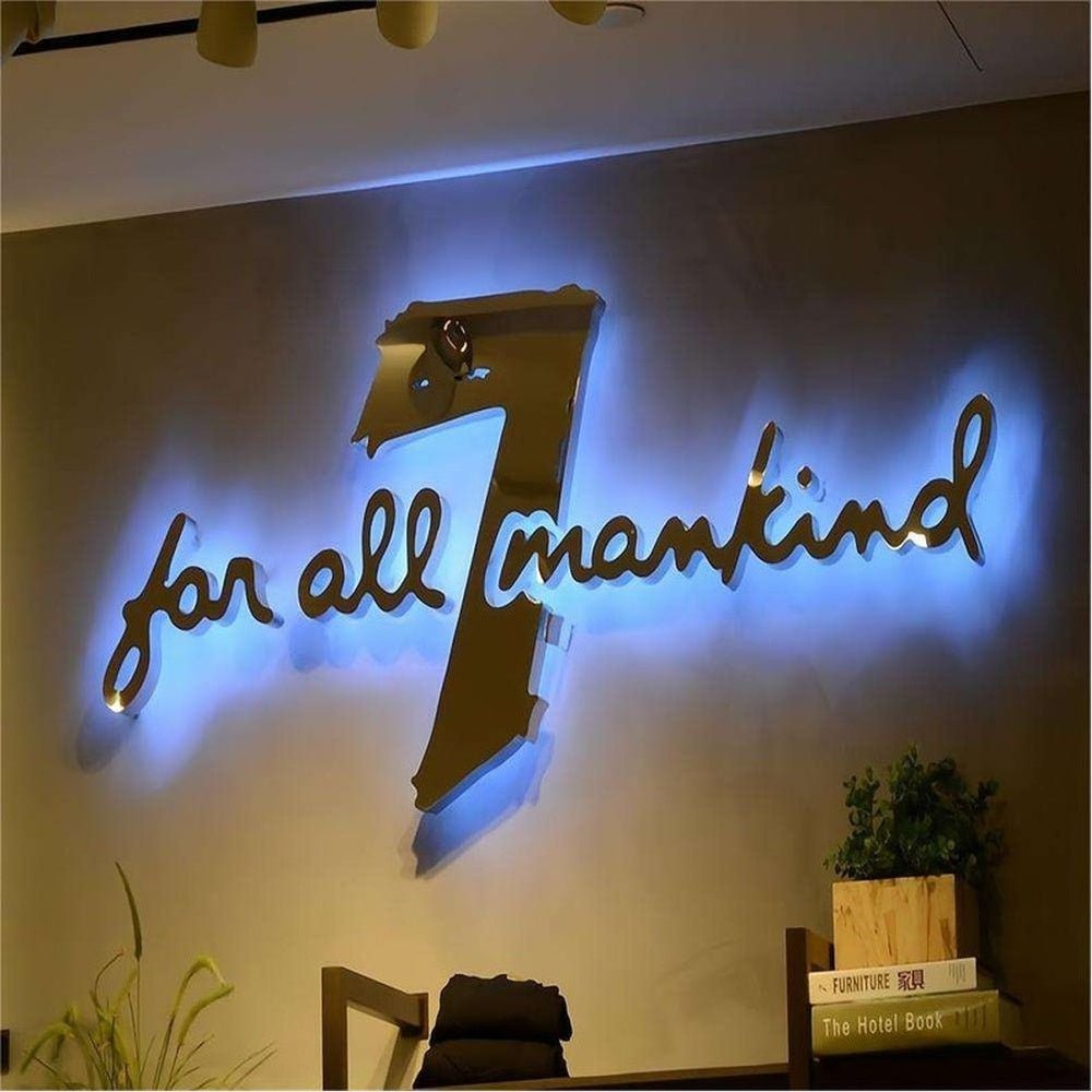 For All Mankind 3D Backlit Channel Letters Led Light Sign - Shineneon