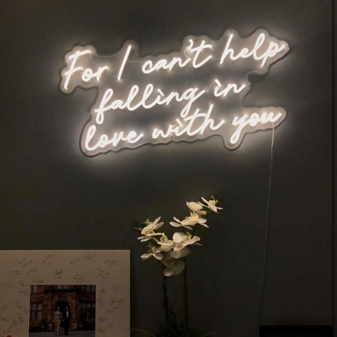 For I Cant Help Falling In Love With You Led Sign Business Neon Sign