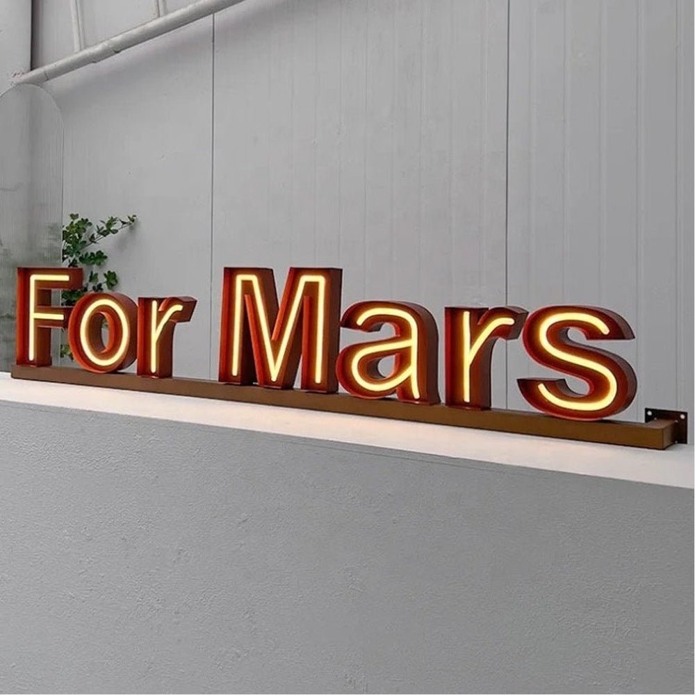 For Mars 3D Frontlit And Backlit Channel Letter Led Light Sign - Shineneon