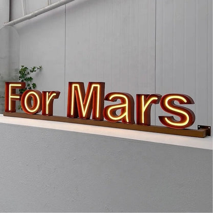 For Mars 3D Frontlit Channel Letters Led Light Sign