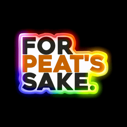 For Peats Sake Cocktail Bar Decor Led Neon Sign Rgb Color - LED neon sign close-up detail