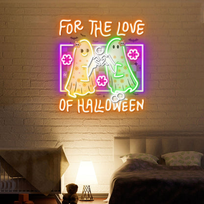 For The Love Of Halloween Acrylic Led Neon Sign | Shineneon