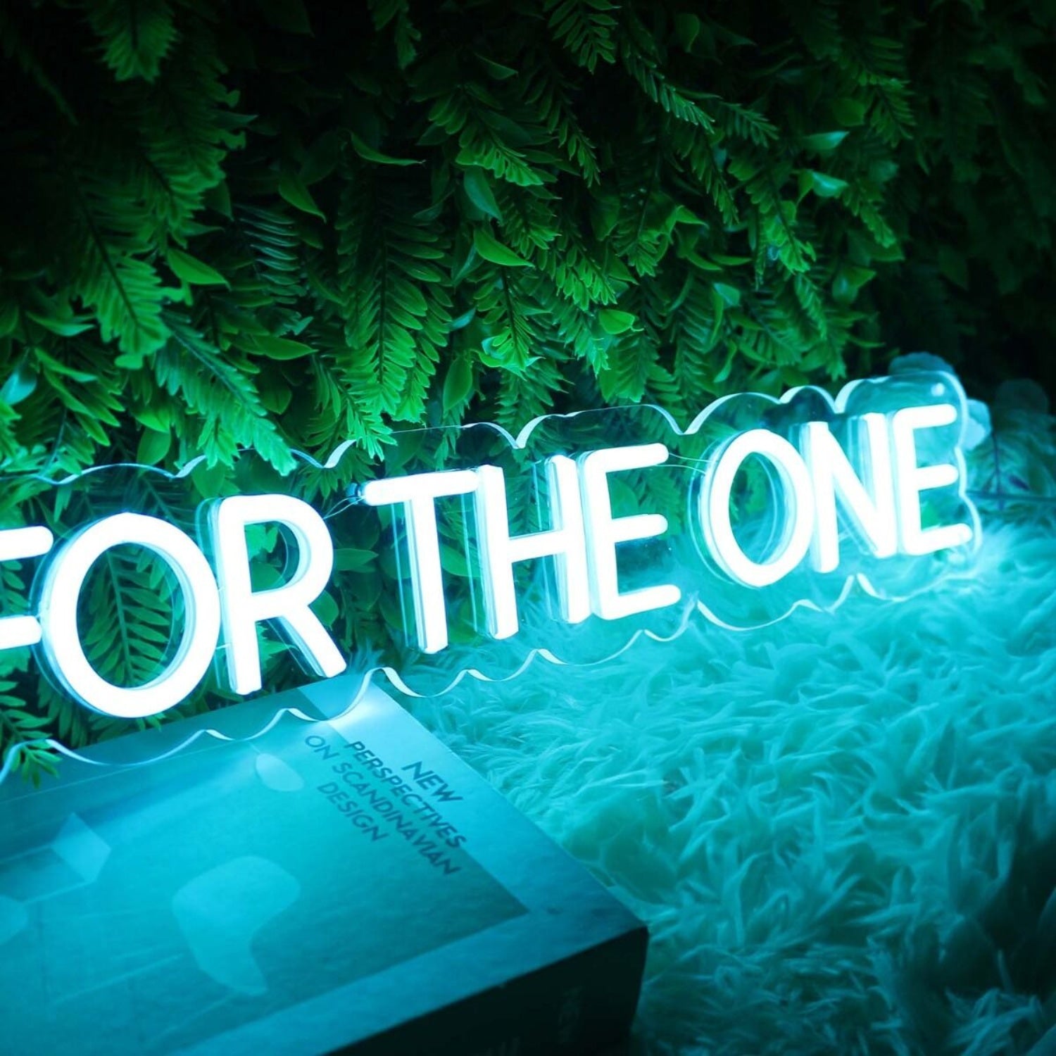 For The One Blue Led Neon Sign - Shineneon