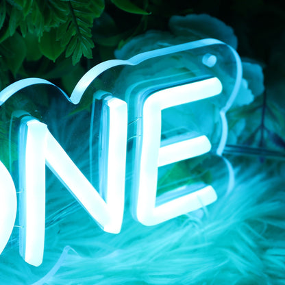 For The One Blue Led Neon Sign - Shineneon