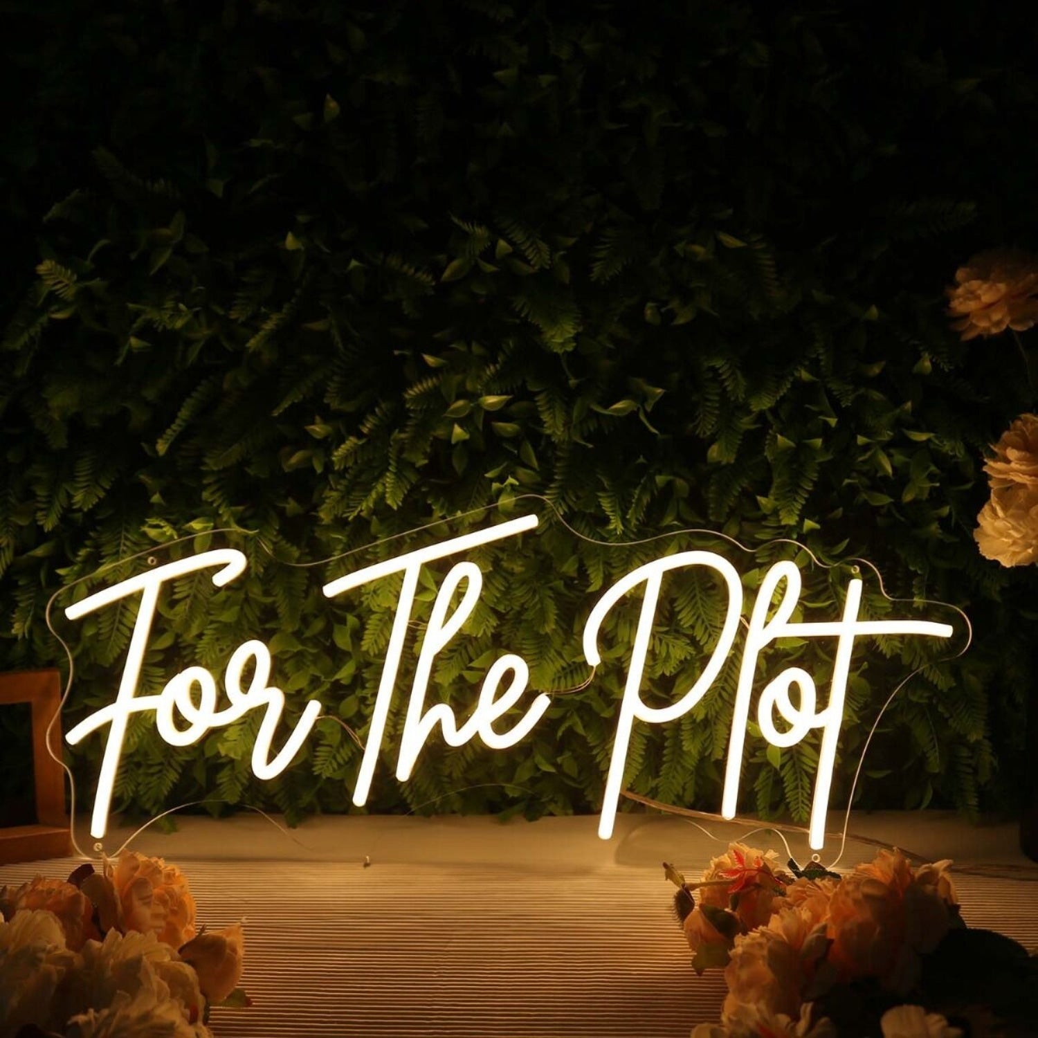 For The Plot Yellow Led Neon Sign | Shineneon