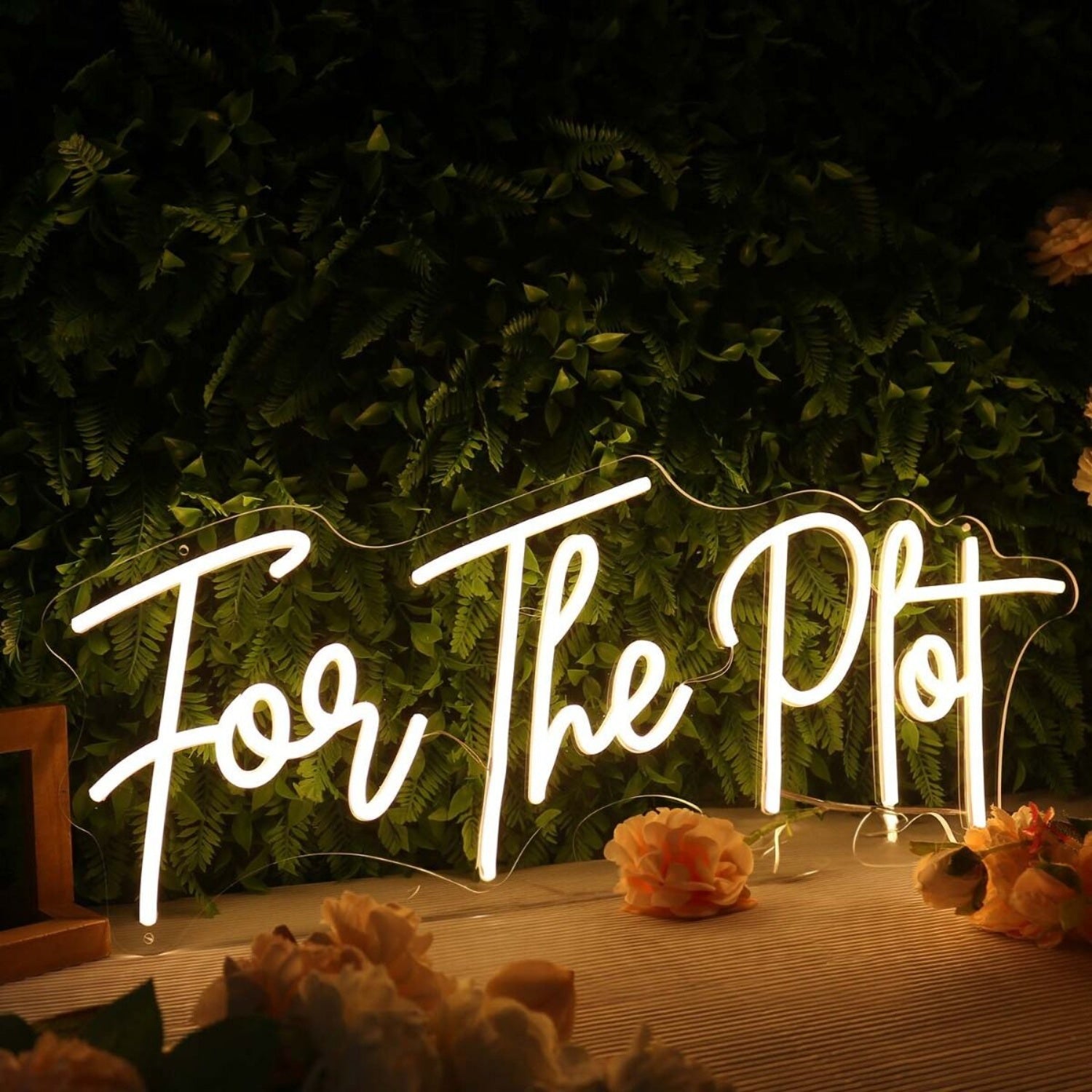 For The Plot Yellow Led Neon Sign | Shineneon