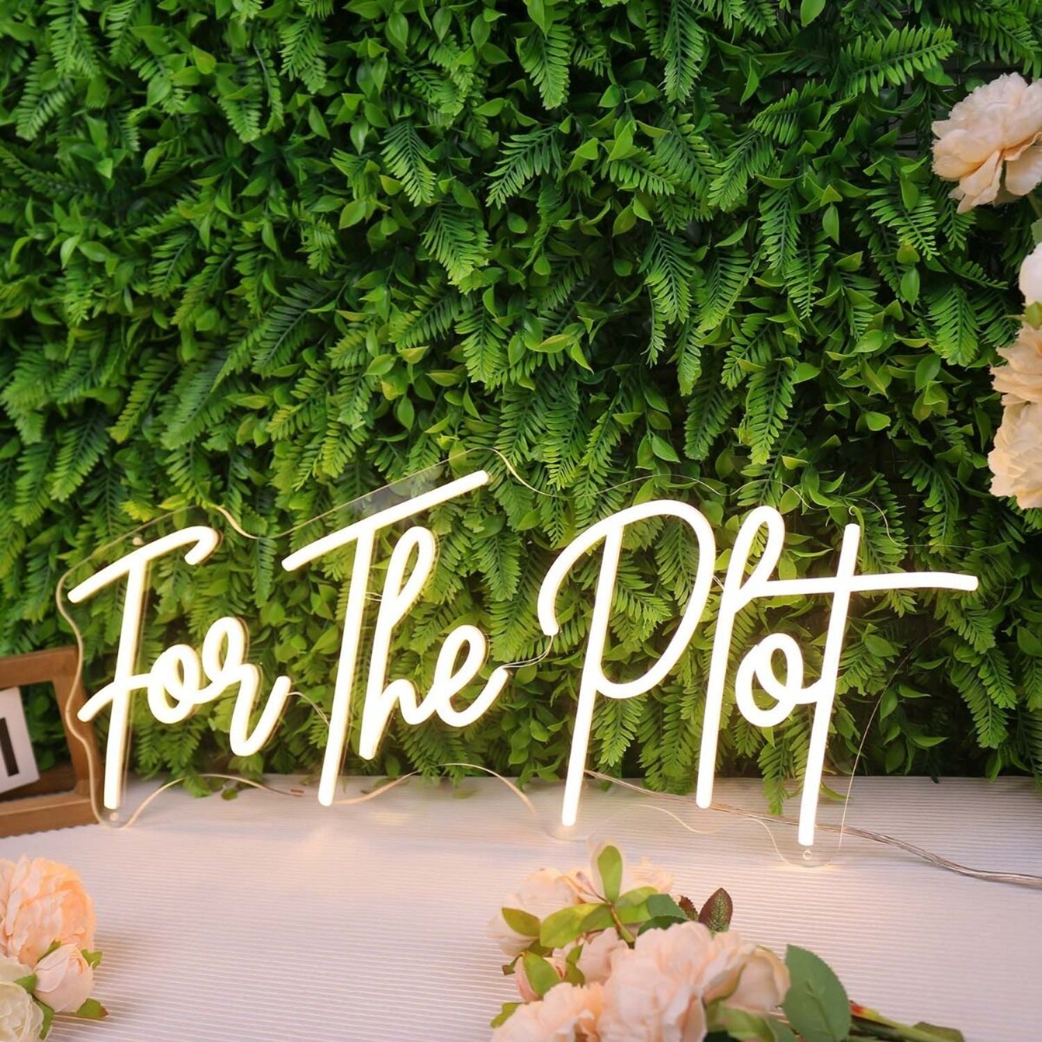 For The Plot Yellow Led Neon Sign | Shineneon