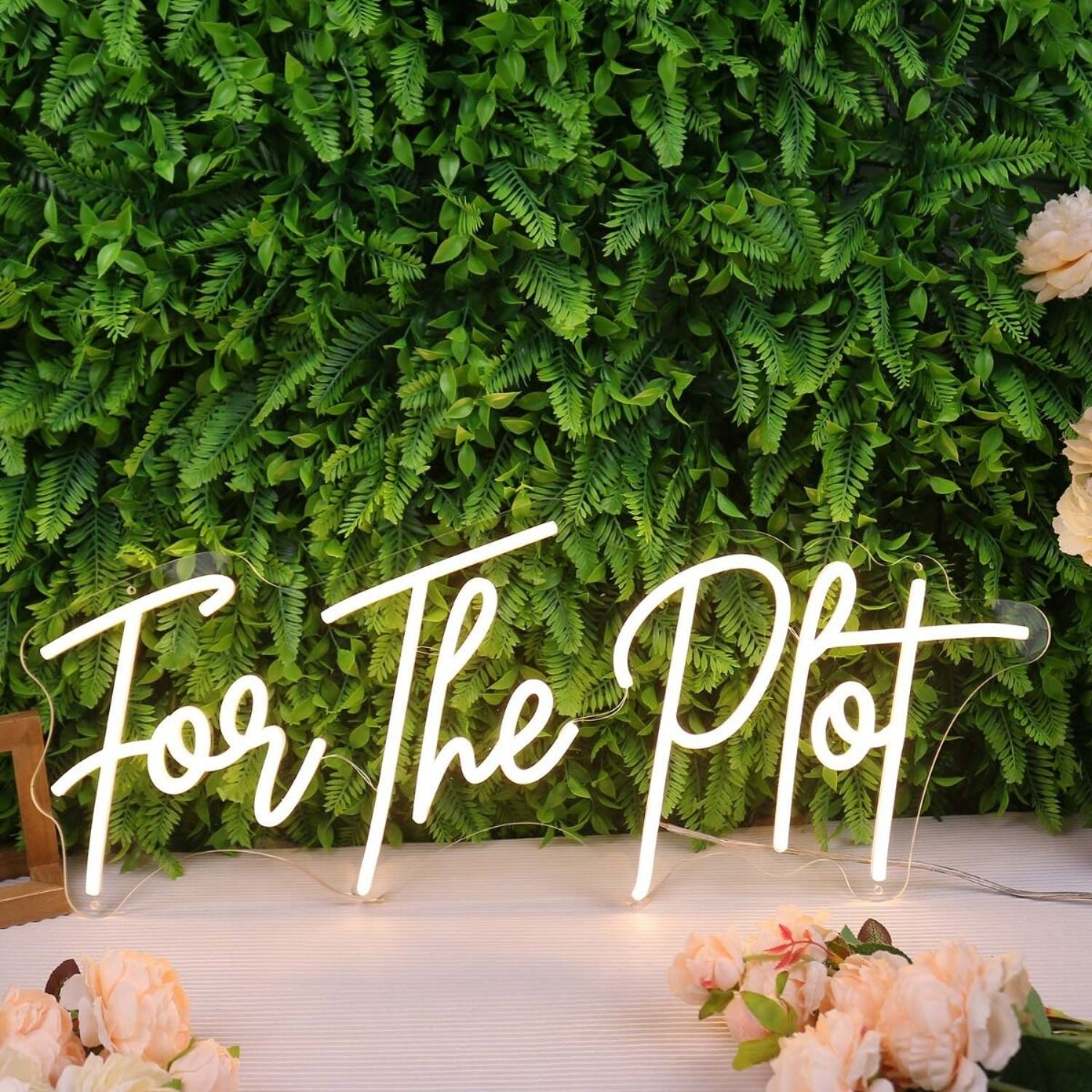For The Plot Yellow Led Neon Sign - Shineneon