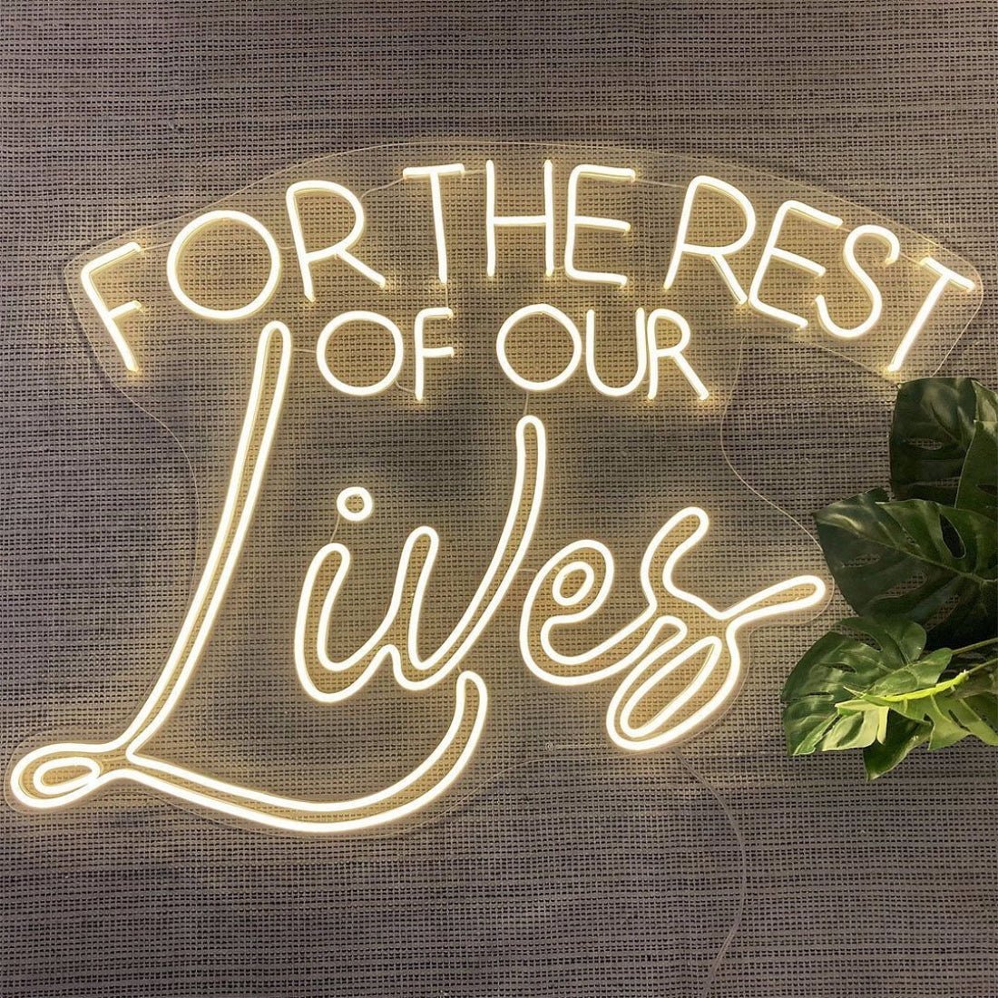 For The Rest Of Our Lives Led Sign Business Neon Sign - Shineneon