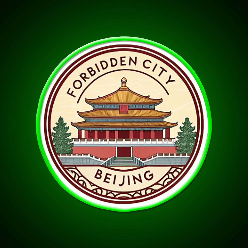 Forbidden City Beijing Asian Cultural Led Neon Sign Rgb Color - Shineneon
