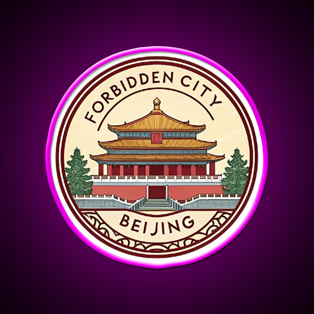 Forbidden City Beijing Asian Cultural Led Neon Sign Rgb Color - Shineneon