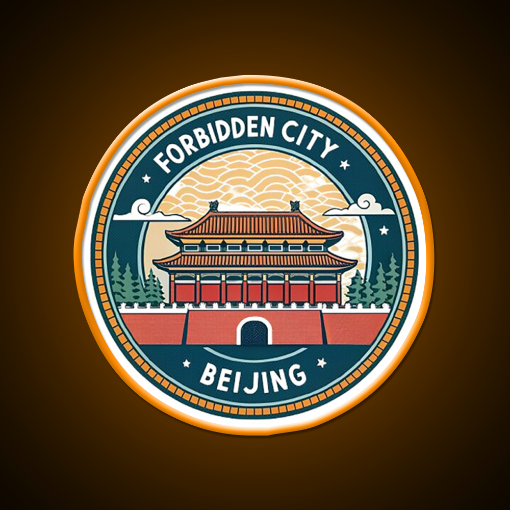 Forbidden City Beijing Asian Cultural Led Neon Sign Wall Art Rgb Color - LED neon sign view 6