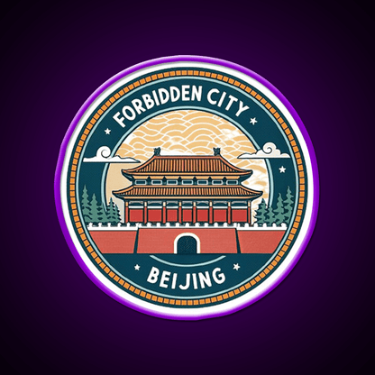 Forbidden City Beijing Asian Cultural Led Neon Sign Wall Art Rgb Color - Shineneon