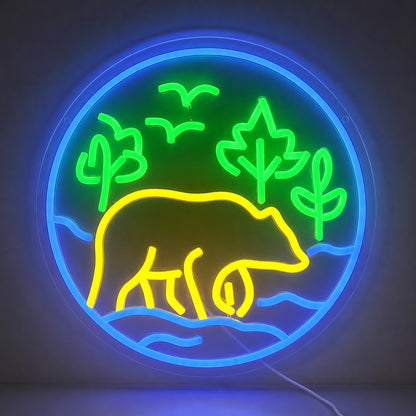 Forest Bear Lodge Neon Sign LED Neon Sign main product image