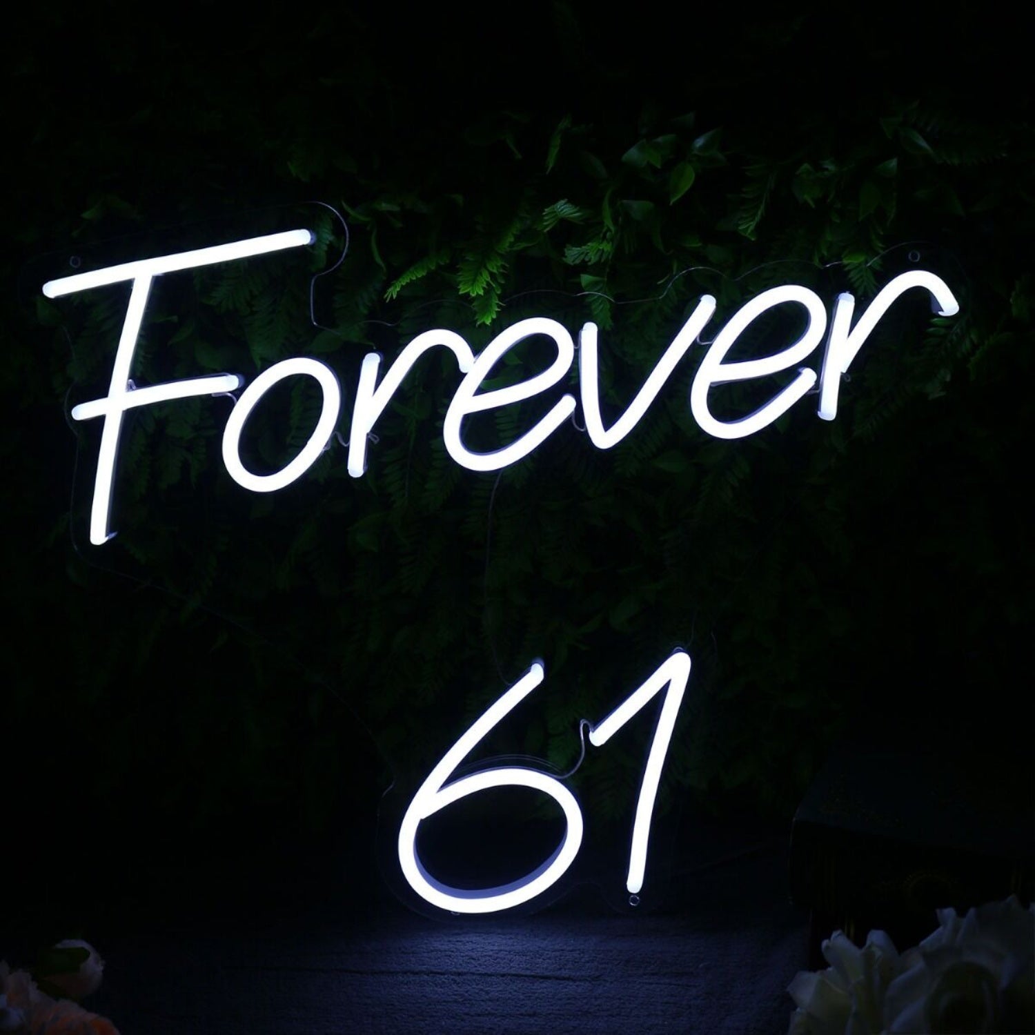 Forever 61 White Neon Sign | Shineneon