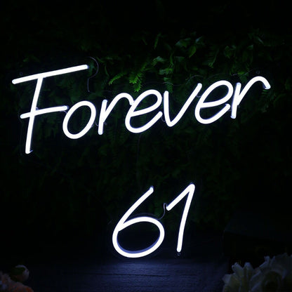 Forever 61 White Neon Sign | Shineneon