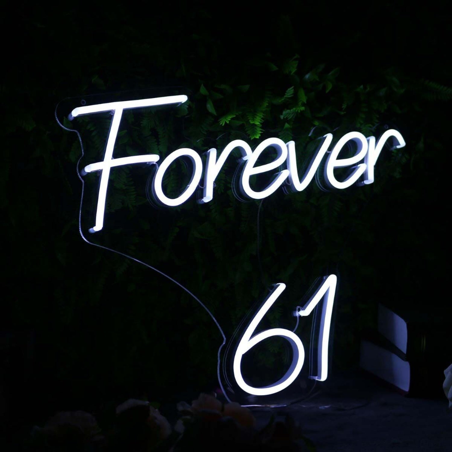 Forever 61 White Neon Sign | Shineneon
