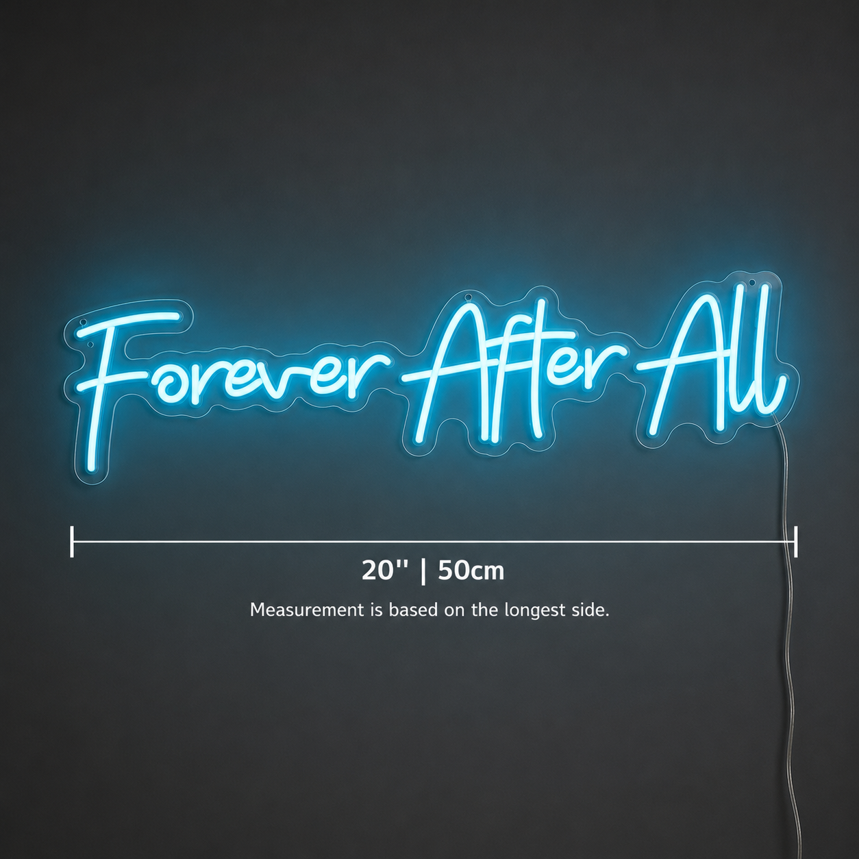 Forever After All Wall Decor LED Neon Sign - 04 Size Image